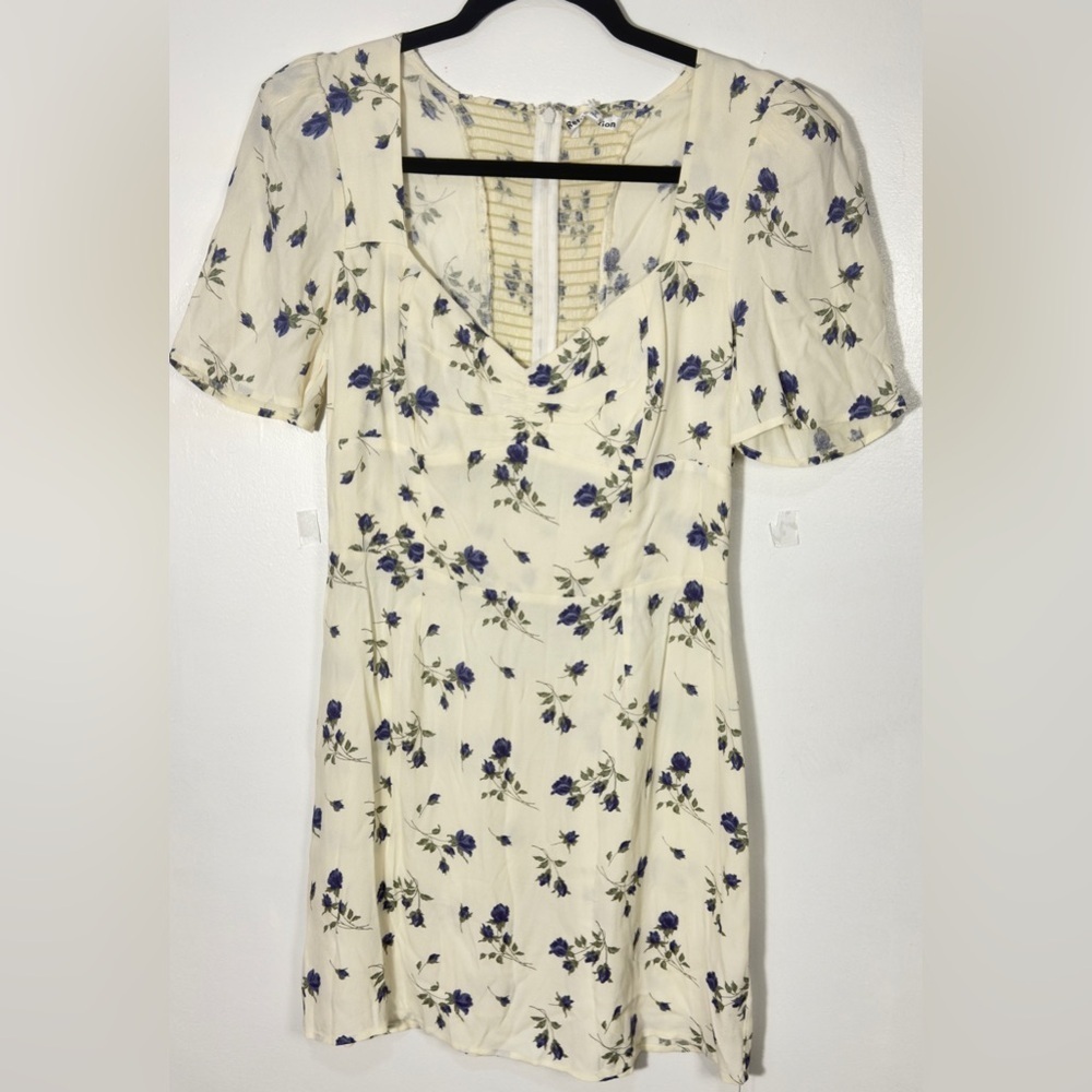 Reformation White and Blue Floral Mini Dress - Picture 8 of 11